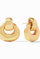 Julie Vos Julie Vos Avalon Doorknocker Earring Gold