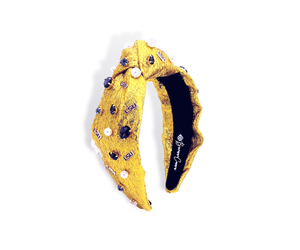 NEW BRIANNA CANNON women\'s lsu tigers logo headband in gold Brianna Cannon Women main image 2
