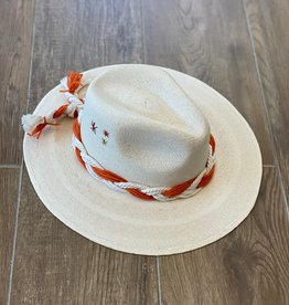 Baldiz Embroidered Game Day Straw Cowboy Hat - UT