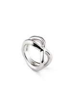 UNOde50 UNOde50 Crossed Ring Silver