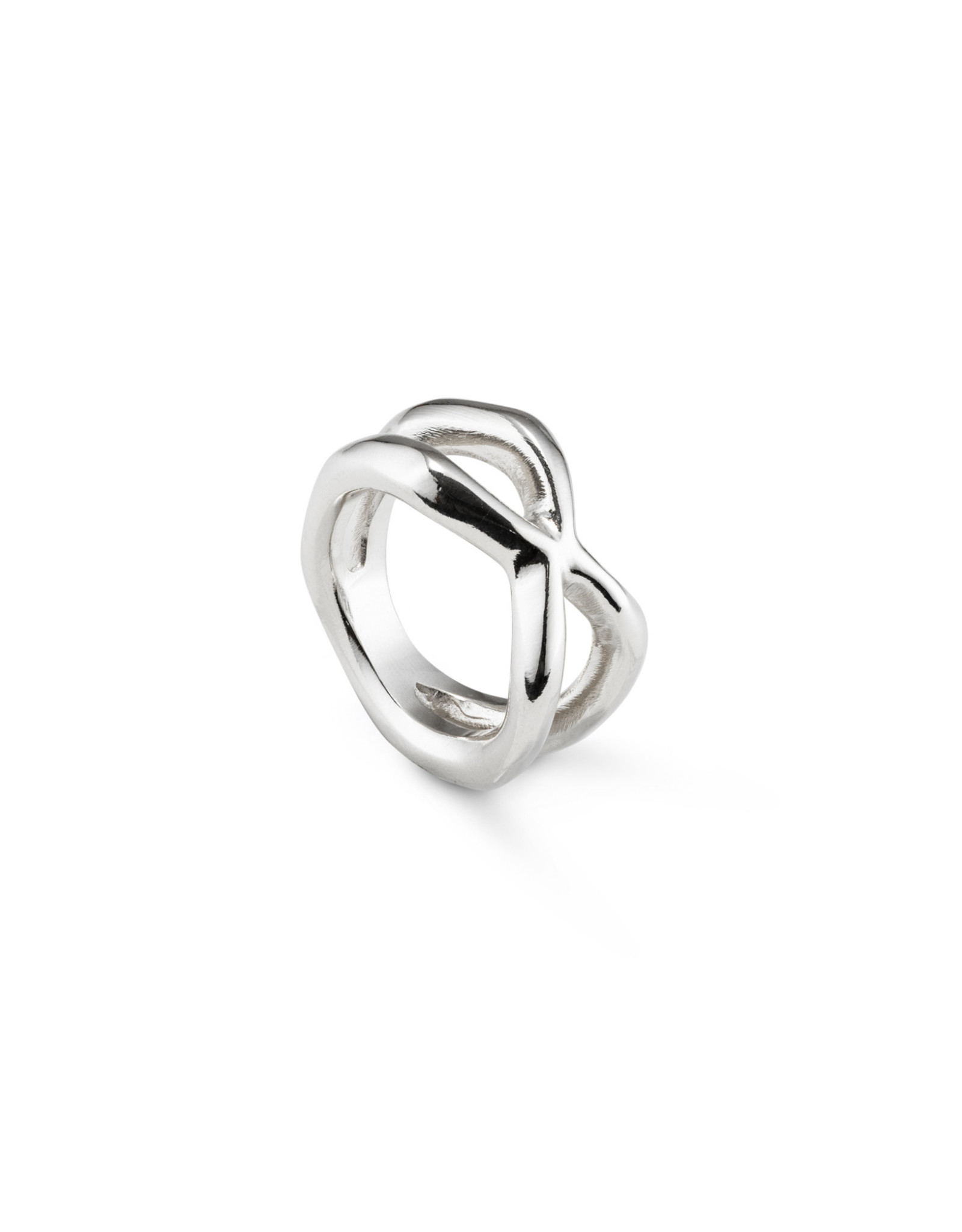 UNOde50 UNOde50 Crossed Ring Silver