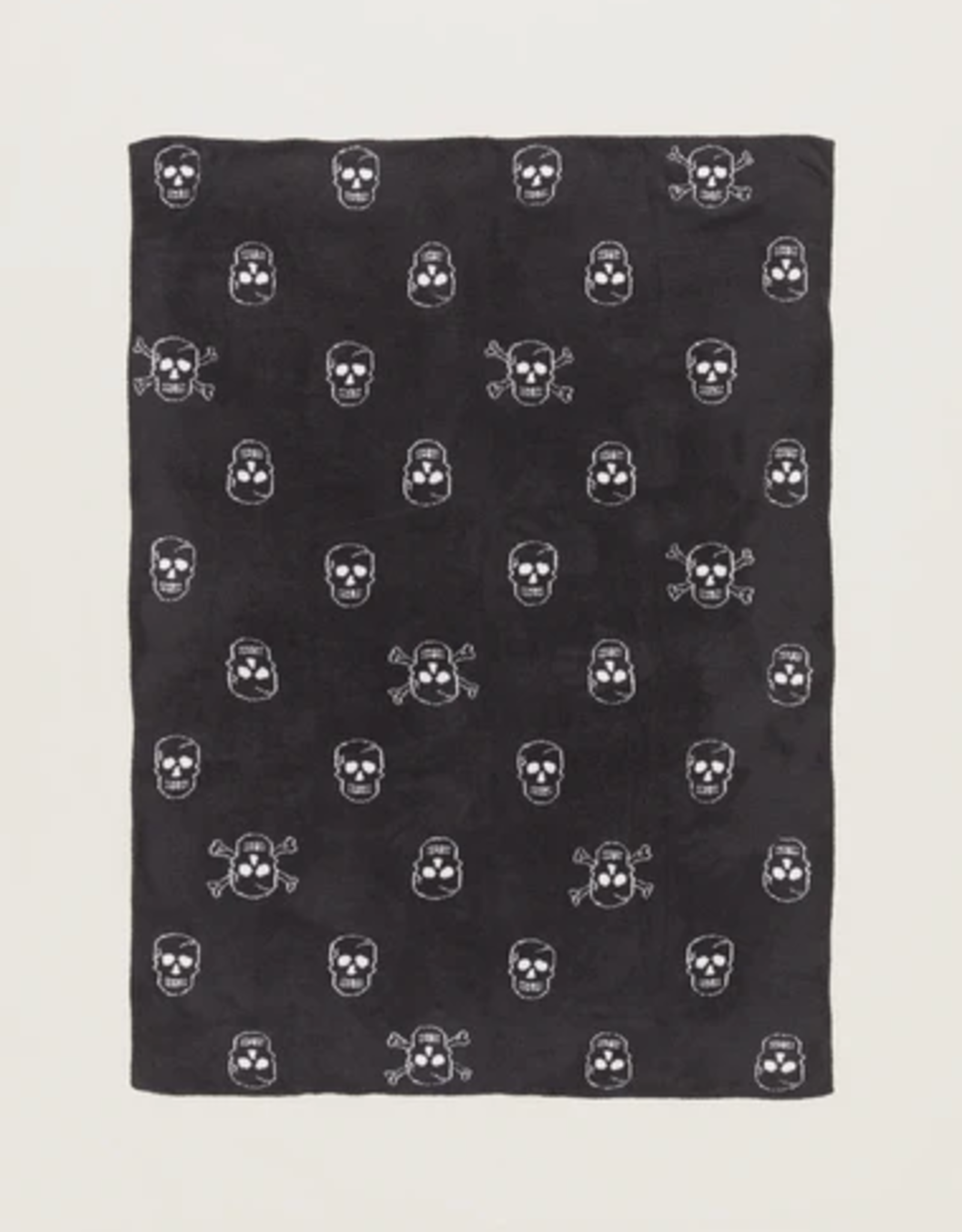 Barefoot Dreams Barefoot Dreams Cozychic Skull Throw Carbon