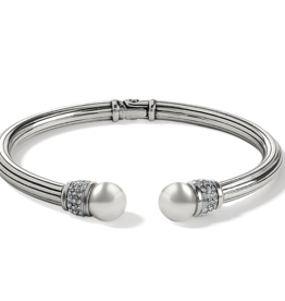 Brighton Brighton Meridian Silver Open Hinge Bangle