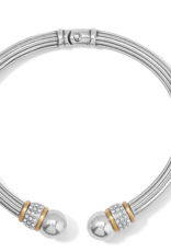 Brighton Brighton Meridian Two Tone Open Hinged Bangle