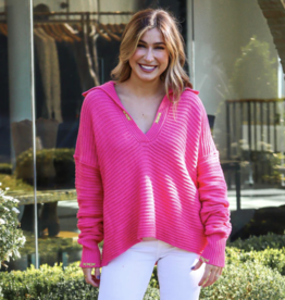 J. Marie J. Marie Kylie Hot Pink Sweater