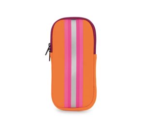 Haute Shore  Camo Neoprene Bucket Bag w/Pink Orange Stripe - Zoe