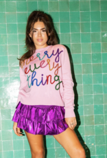 Queen of Sparkles Queen of Sparkle Pink Merry Everything Sweater