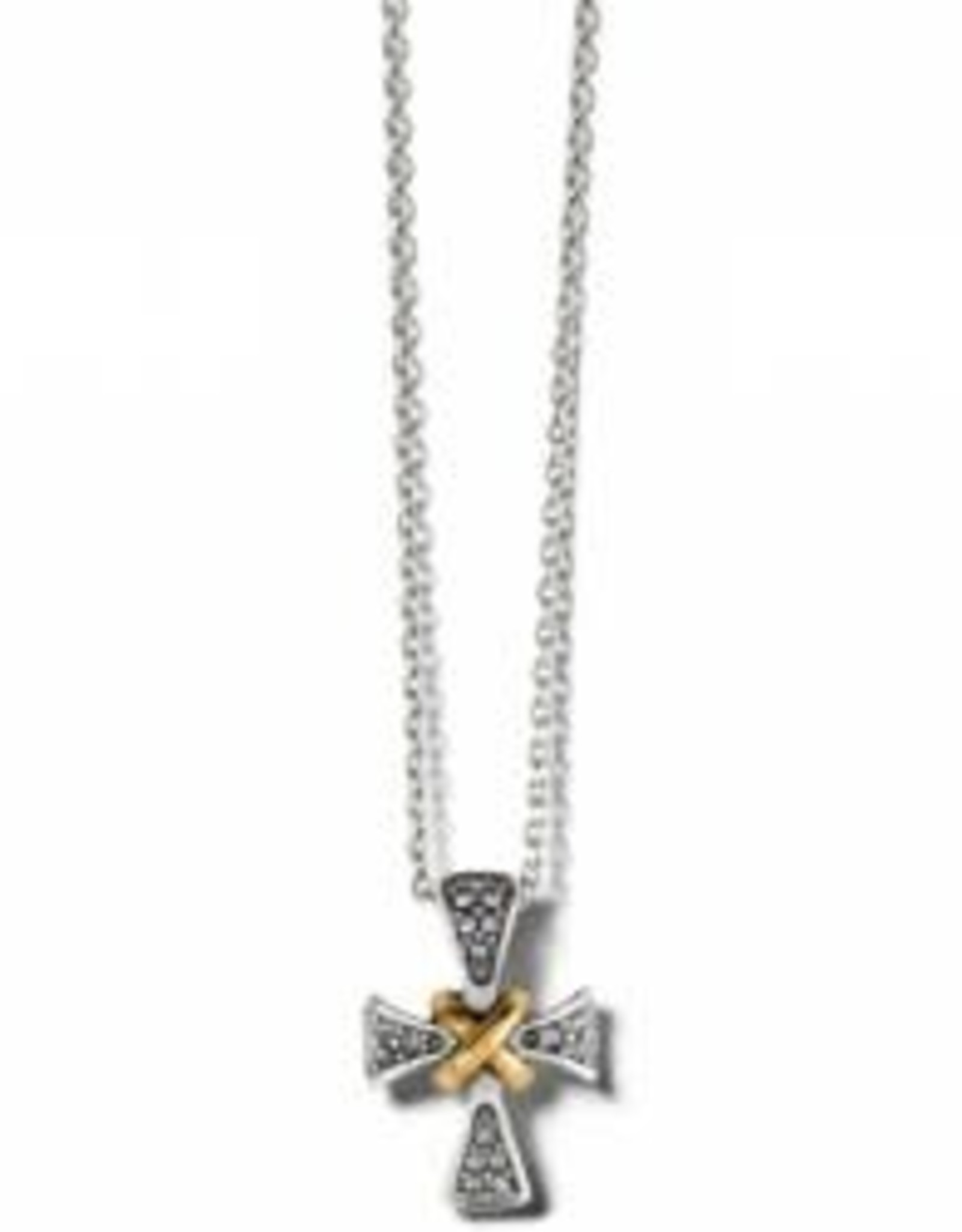 Brighton Brighton Meridian 2Tone Mini Cross Necklace