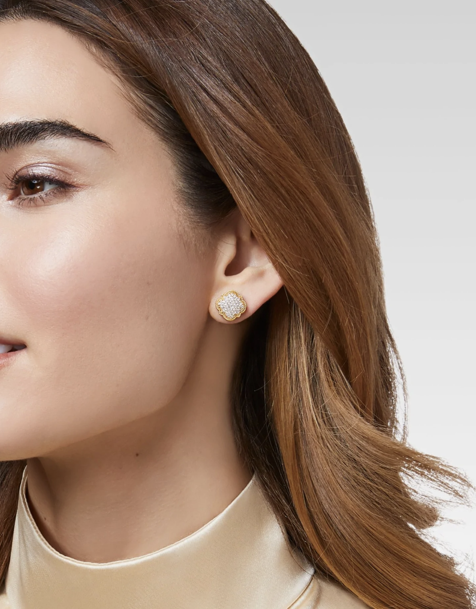 Julie Vos Julie Vos Odette Pave Stud Earring
