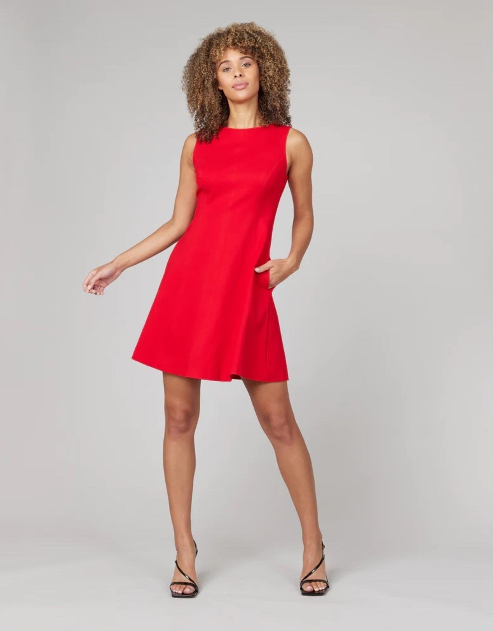 Alice And Olivia Cara Fit Flare Dress In Red | ModeSens