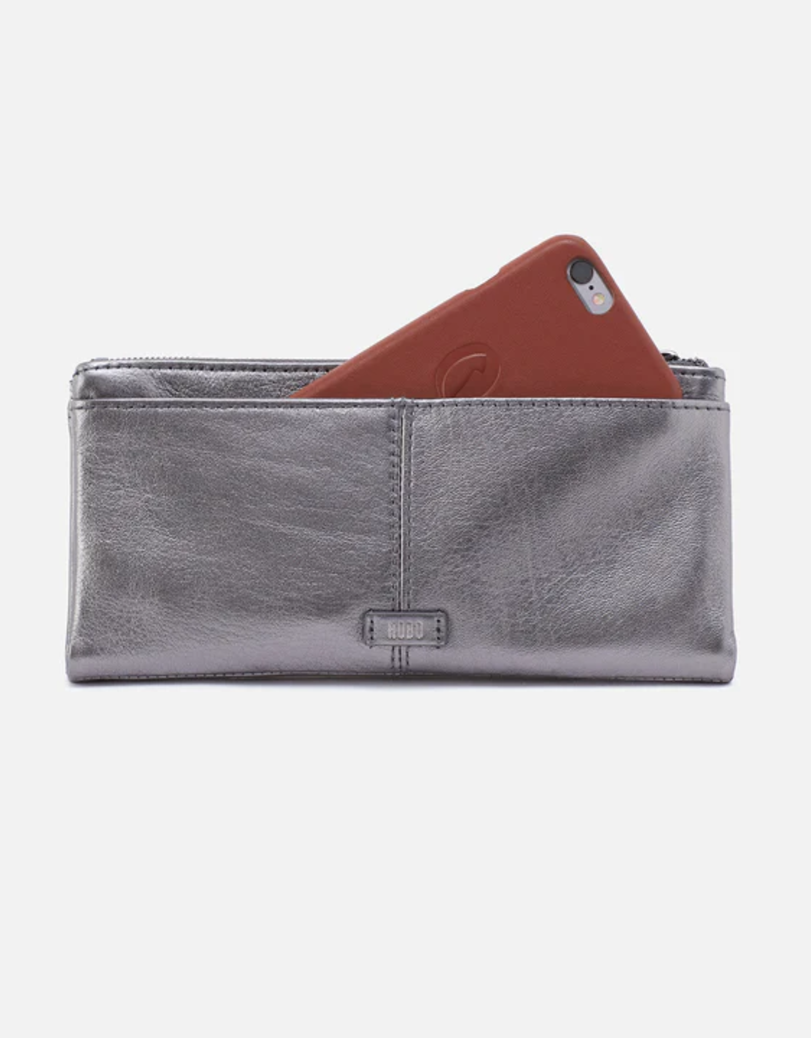 HOBO Hobo Keen Large Zip Top Continental Wallet Anthracite