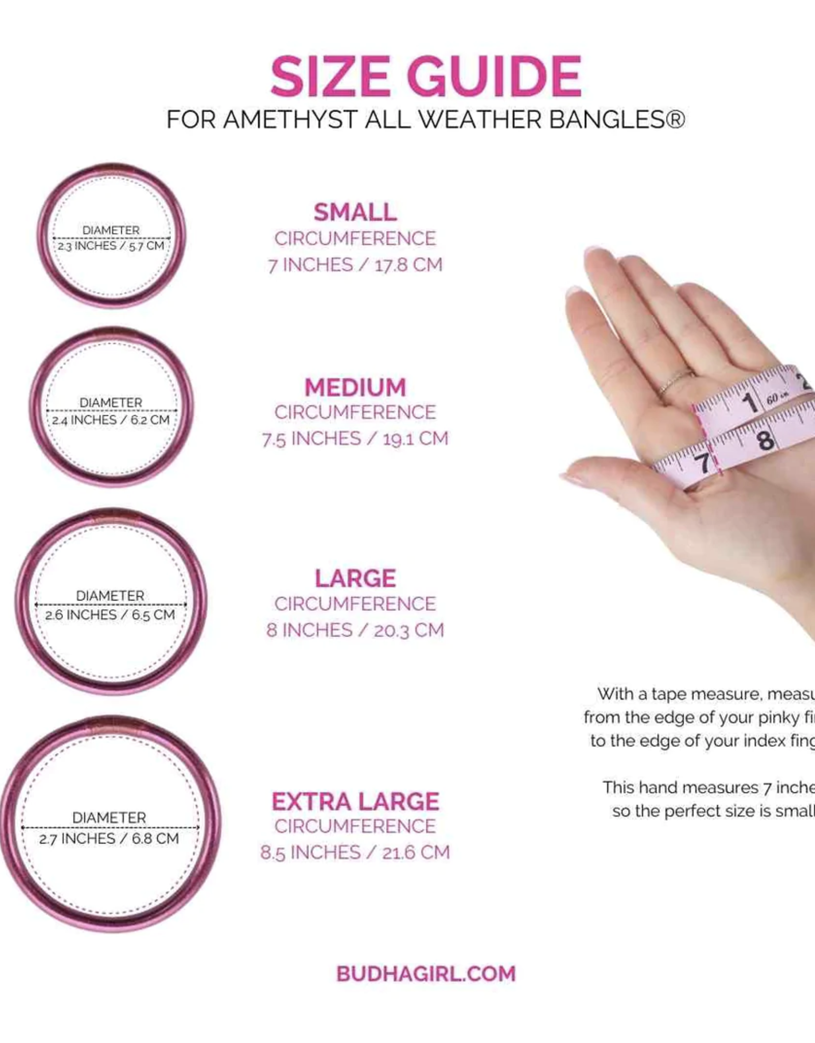 BuDhaGirl LLC BuDhaGirl All Weather Bangles Set of 6  Amythyst