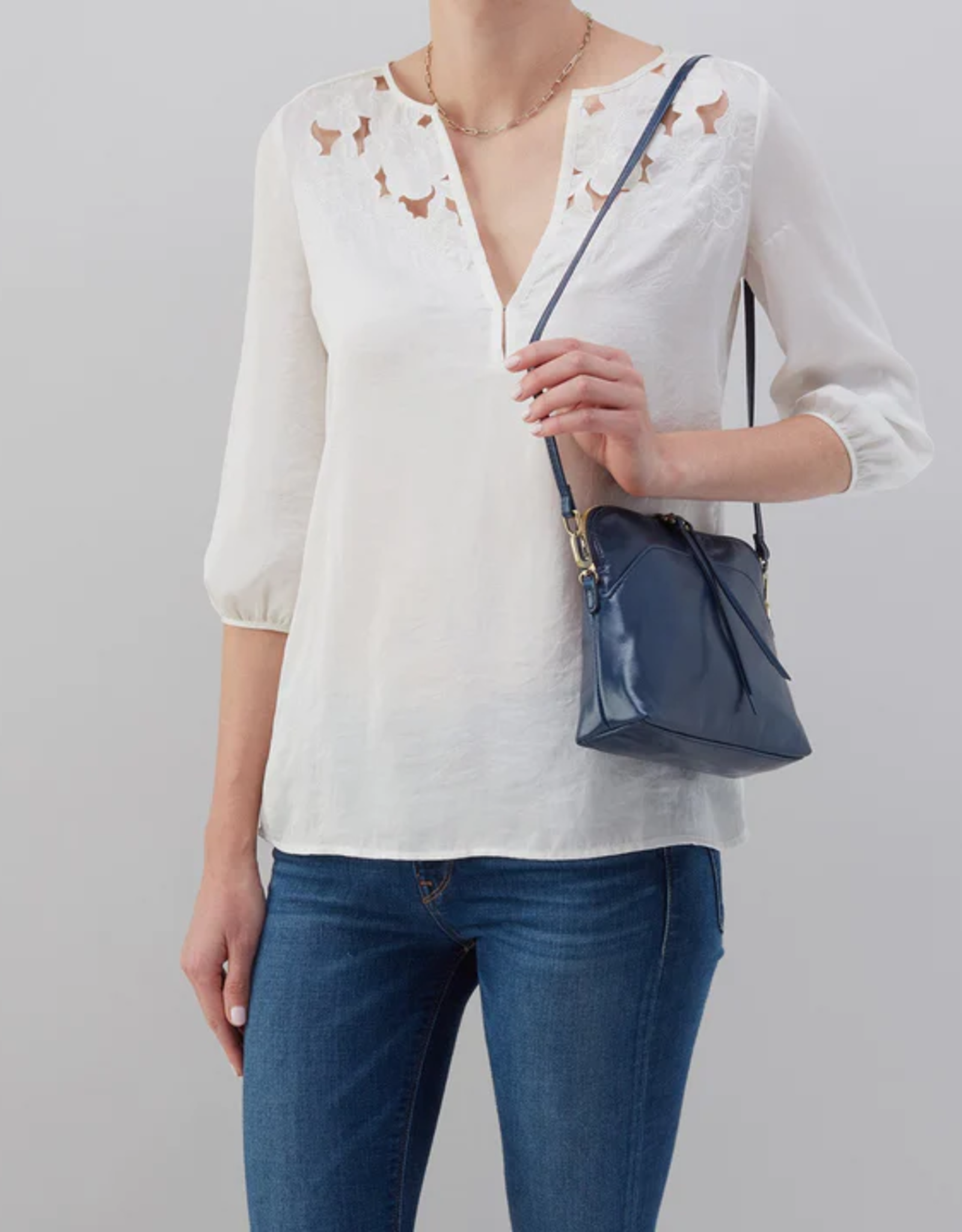 Rebel Heart Crossbody Bag in Denim