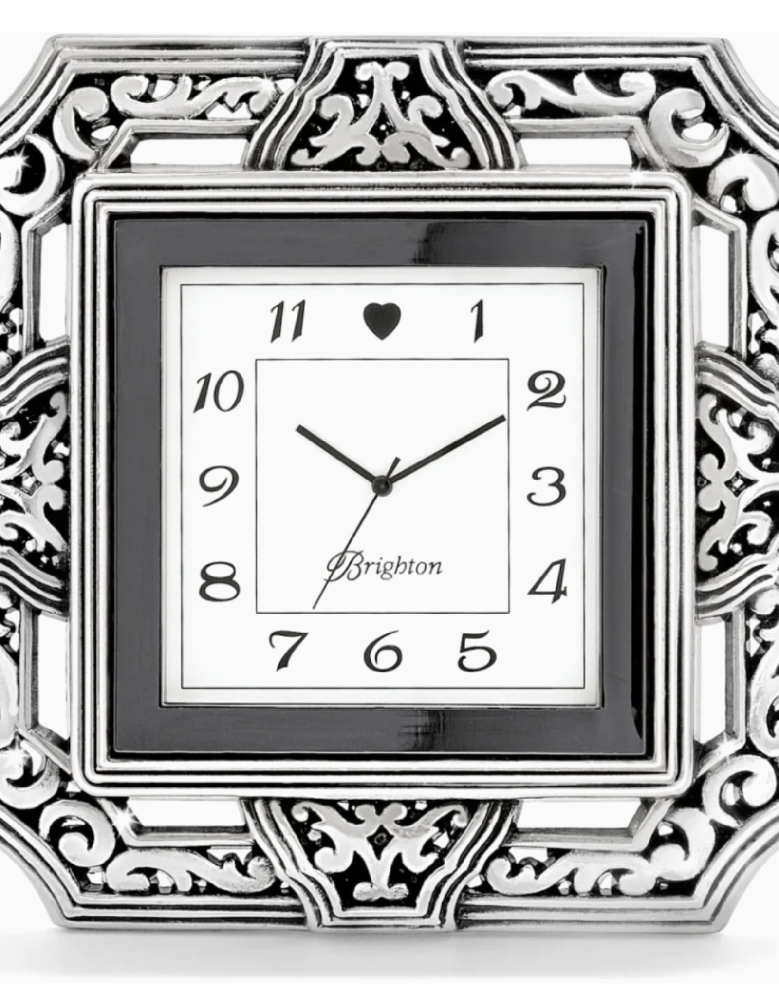 Brighton Brighton Silver Tango Square Clock