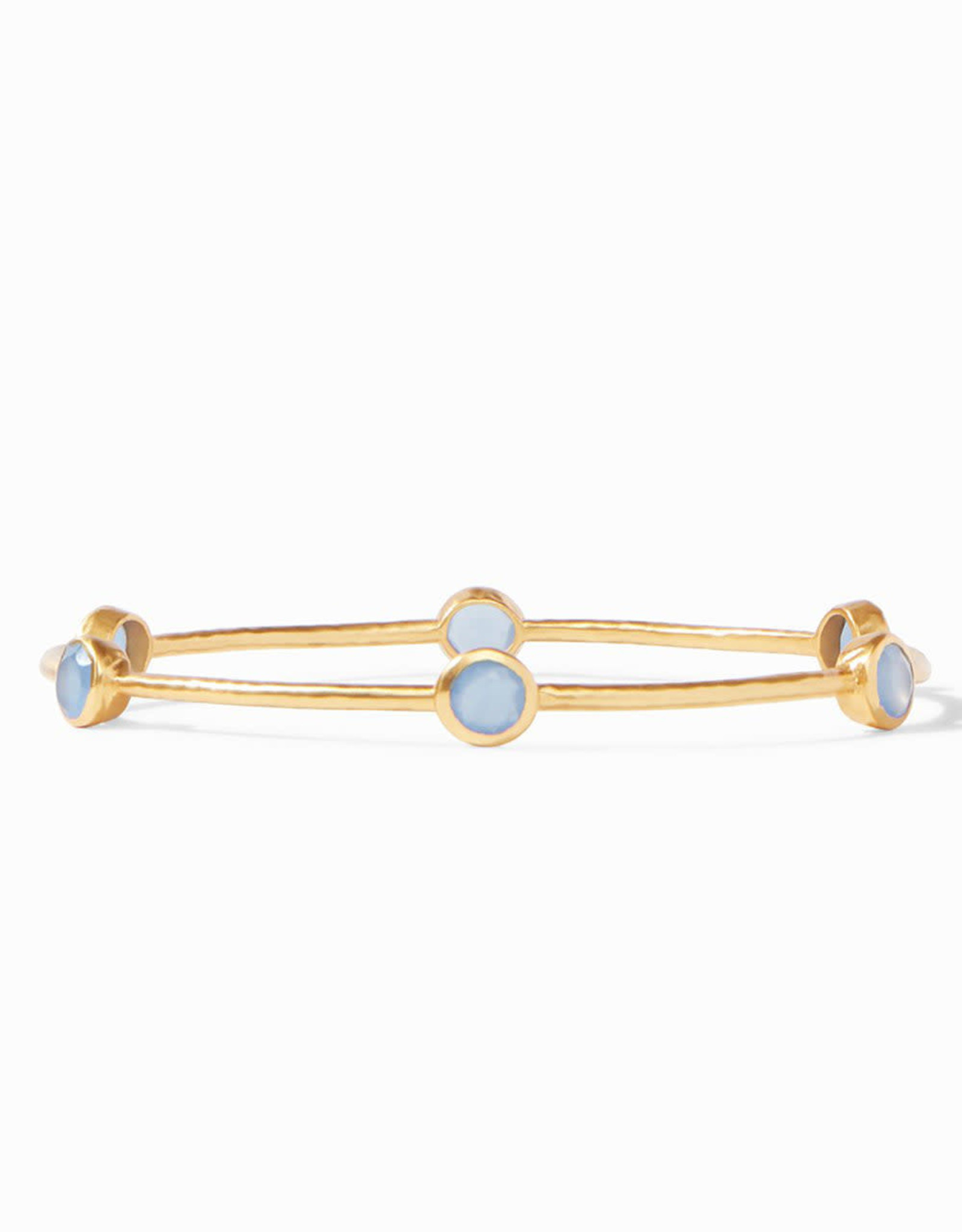 Julie Vos Milano Bangle Opaque Chalcedony Blue M
