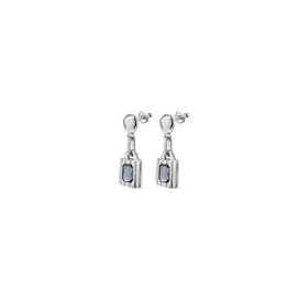 UNOde50 UNOde50 Lock Silver Earrings UNOde50 UNOde50 Lock Silver Earrings