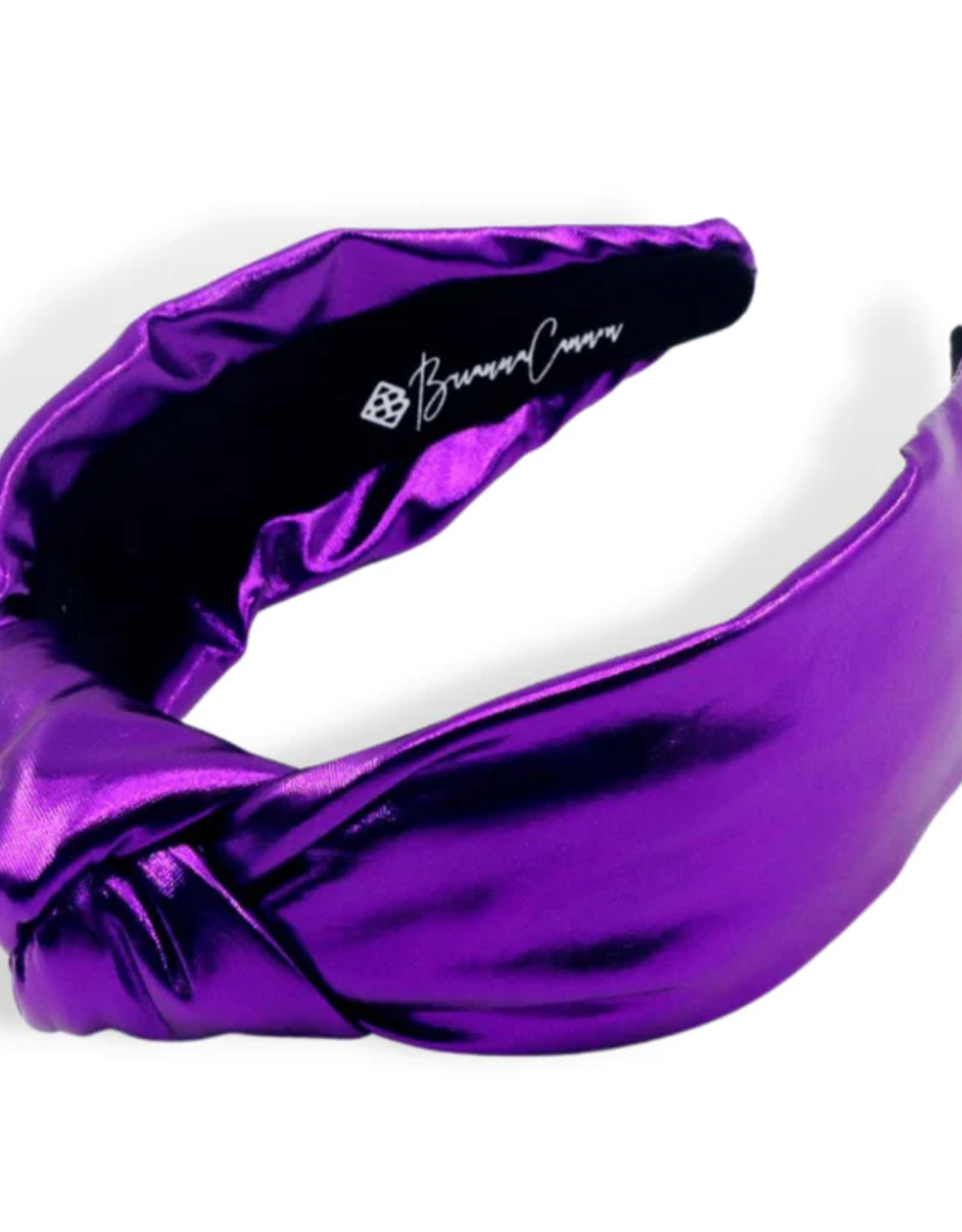 Brianna Cannon Brianna Cannon Purple Puff Metallic Knotted Headband