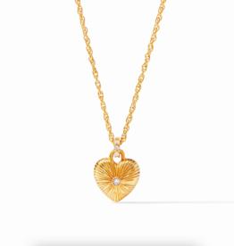 Julie Vos Julie Vos Esme Heart Solitaire Necklace CZ