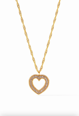 Julie Vos Julie Vos Esme Heart CZ Solitaire Necklace