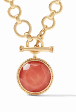 Julie Vos Julie Vos Flora Statment Necklace Iridescent Coral