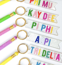 Duo Threads Tassel Sorority Key Fob Pi Phi