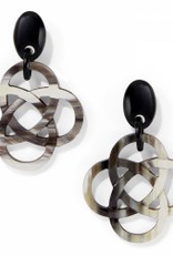 Brighton Brighton Interlok Black Horn Post Drop Earring