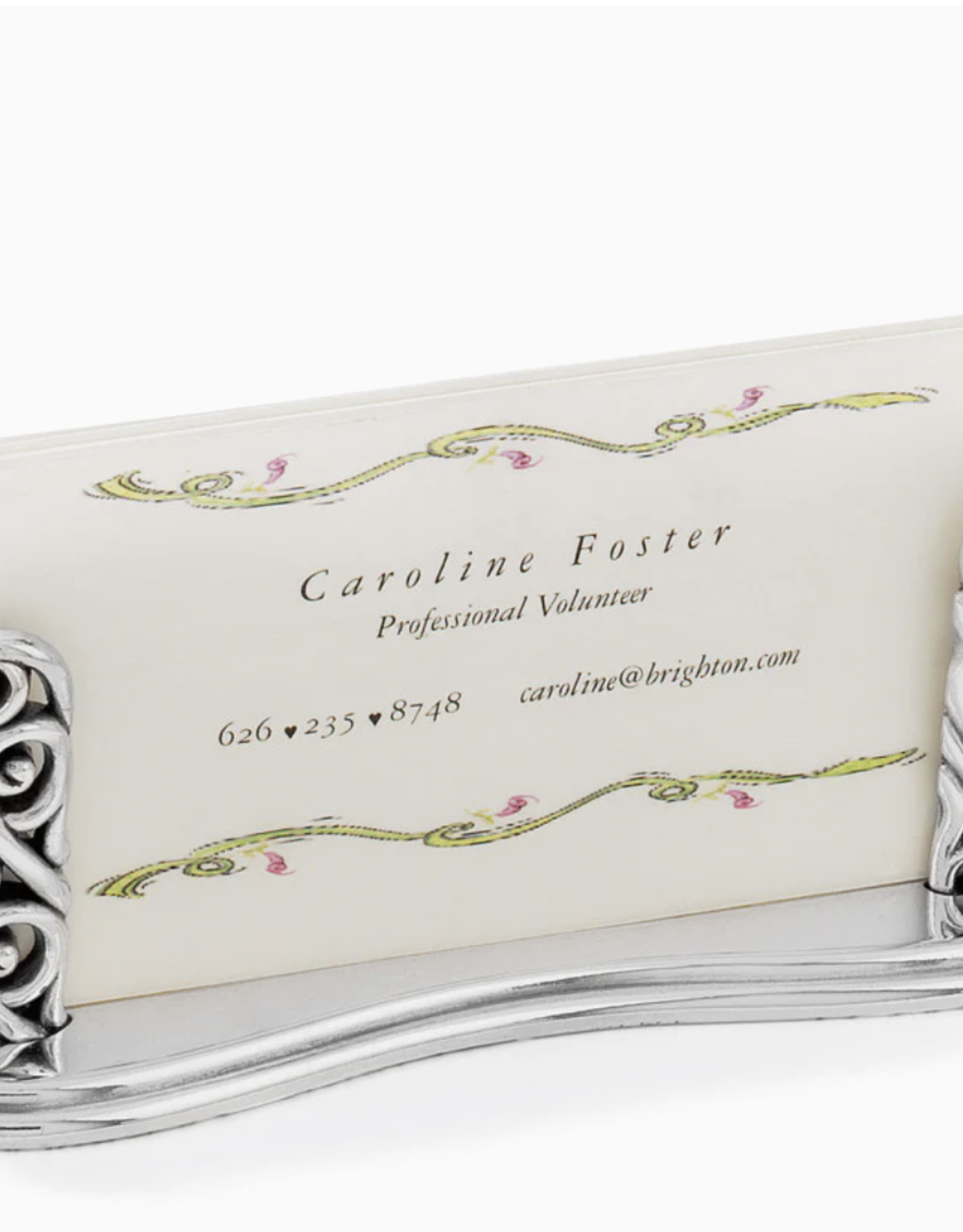 Brighton Brighton Crystal Ball Card Holder Silver