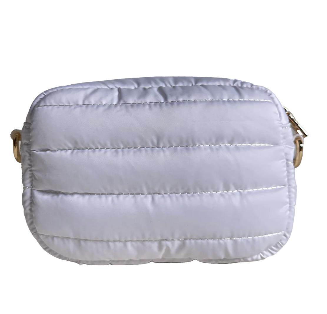 Ella Quilted Puffy Zip Top Messenger — The Horseshoe Crab