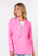 Esqualo Esqualo Hot Pink Boucle Blazer