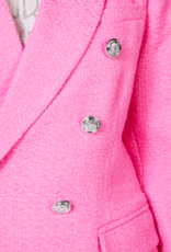 Esqualo Esqualo Hot Pink Boucle Blazer