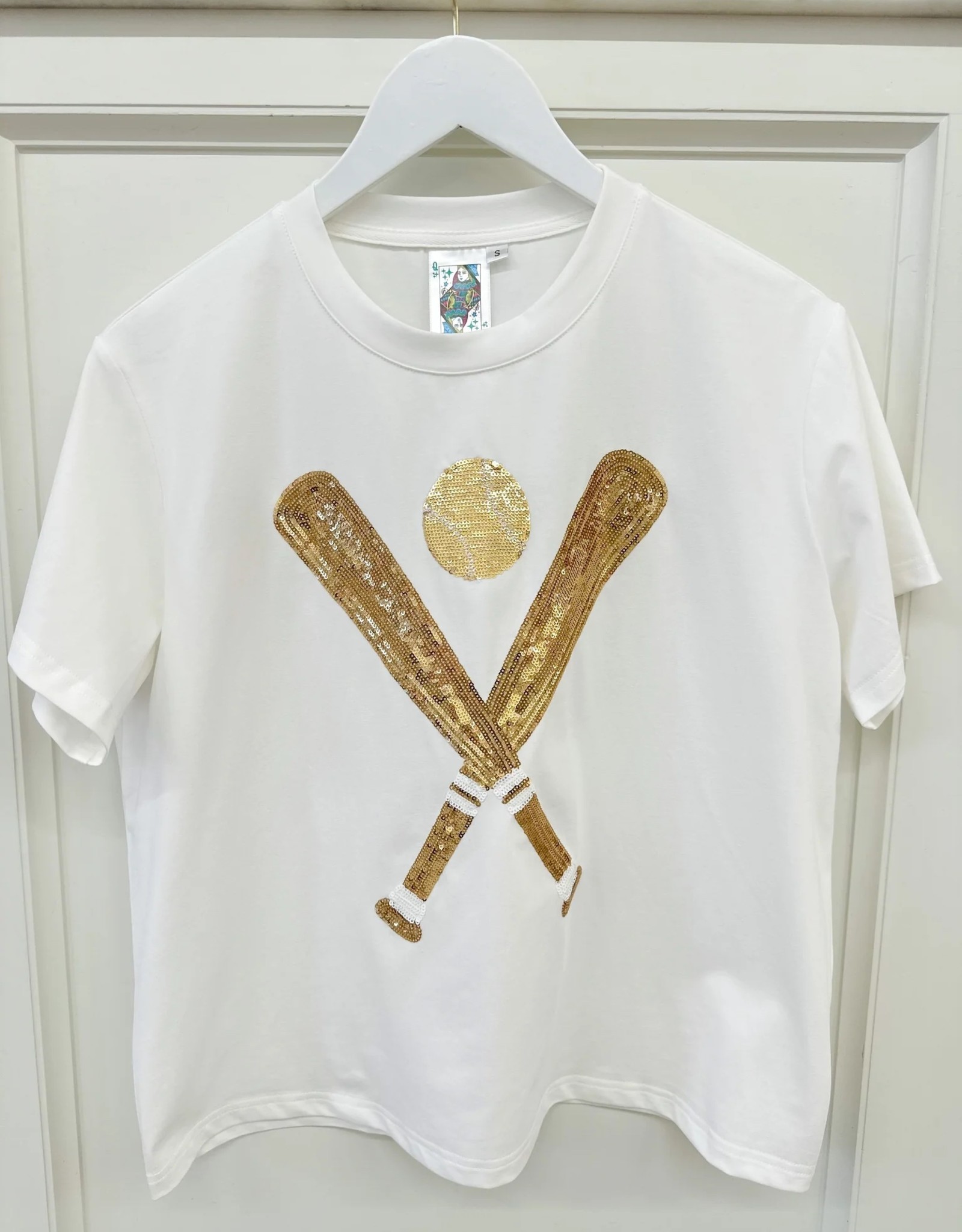 Queen of Sparkles Queen of Sparkles Gold Baseball Shirt