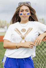 Queen of Sparkles Queen of Sparkles Gold Baseball Shirt