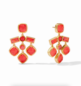 Julie Vos Julie Vos Antonia Chandelier Earring Iridescent Coral