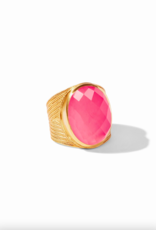 Julie Vos Julie Vos Verona Statement Ring Peony Pink