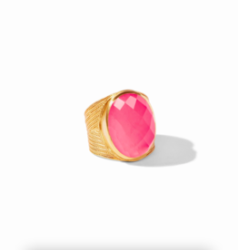 Julie Vos Julie Vos Verona Statement Ring Peony Pink