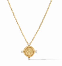 Julie Vos Julie Vos Bee Cameo Solitaire Necklace