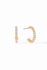 Julie Vos Julie Vos Celeste Hoop & Charm Earring Cubic Zirconia/Pearl