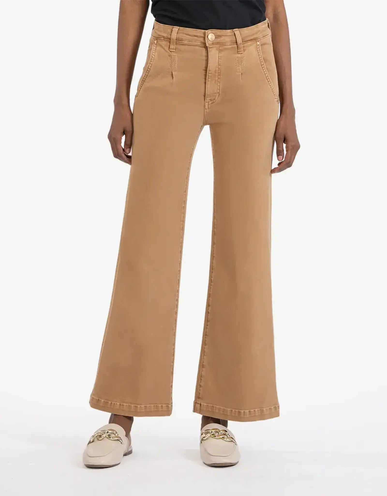 Kut From the Kloth Meg High Rise Ankle Wide Leg Toffee