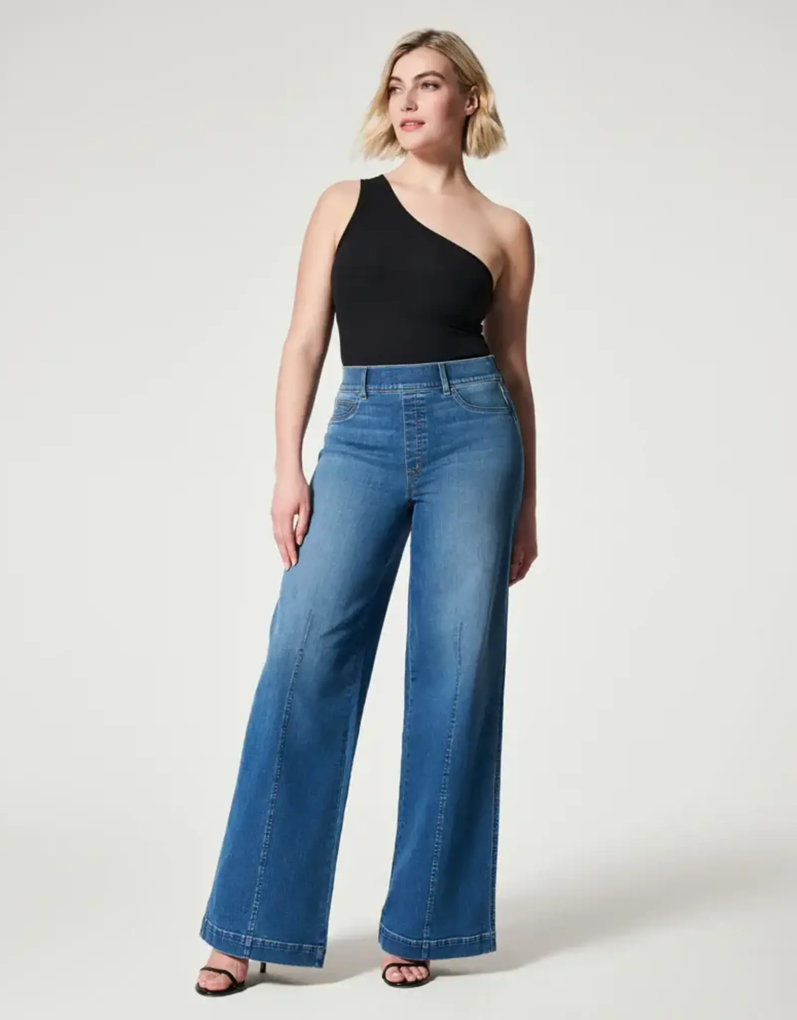 Spanx Seamed Front Wide Leg Jean  Pretty Please Houston - Pretty Please  Boutique & Gifts