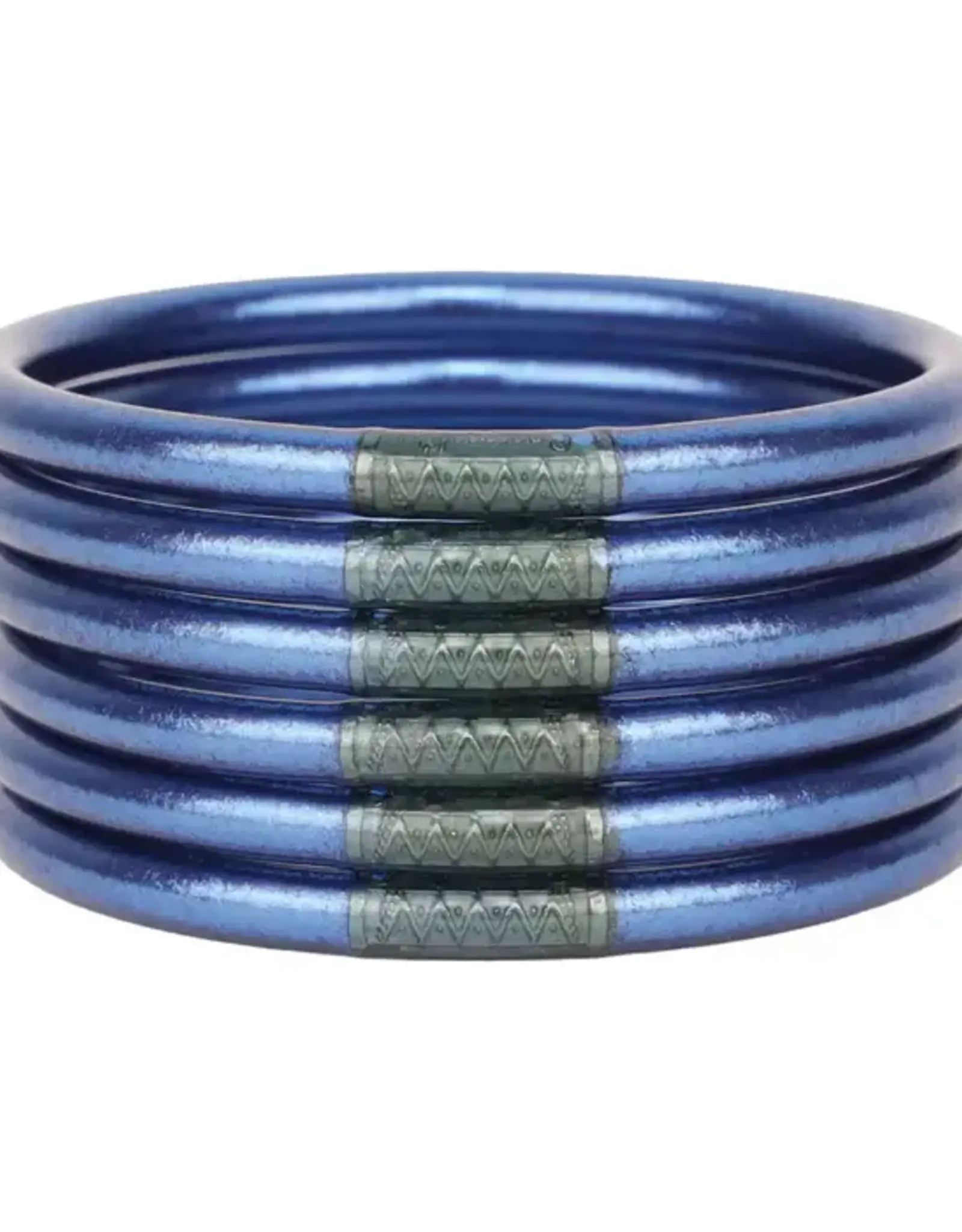 BuDhaGirl LLC BuDhaGirl All Weather Bangles Set of 6 Marine