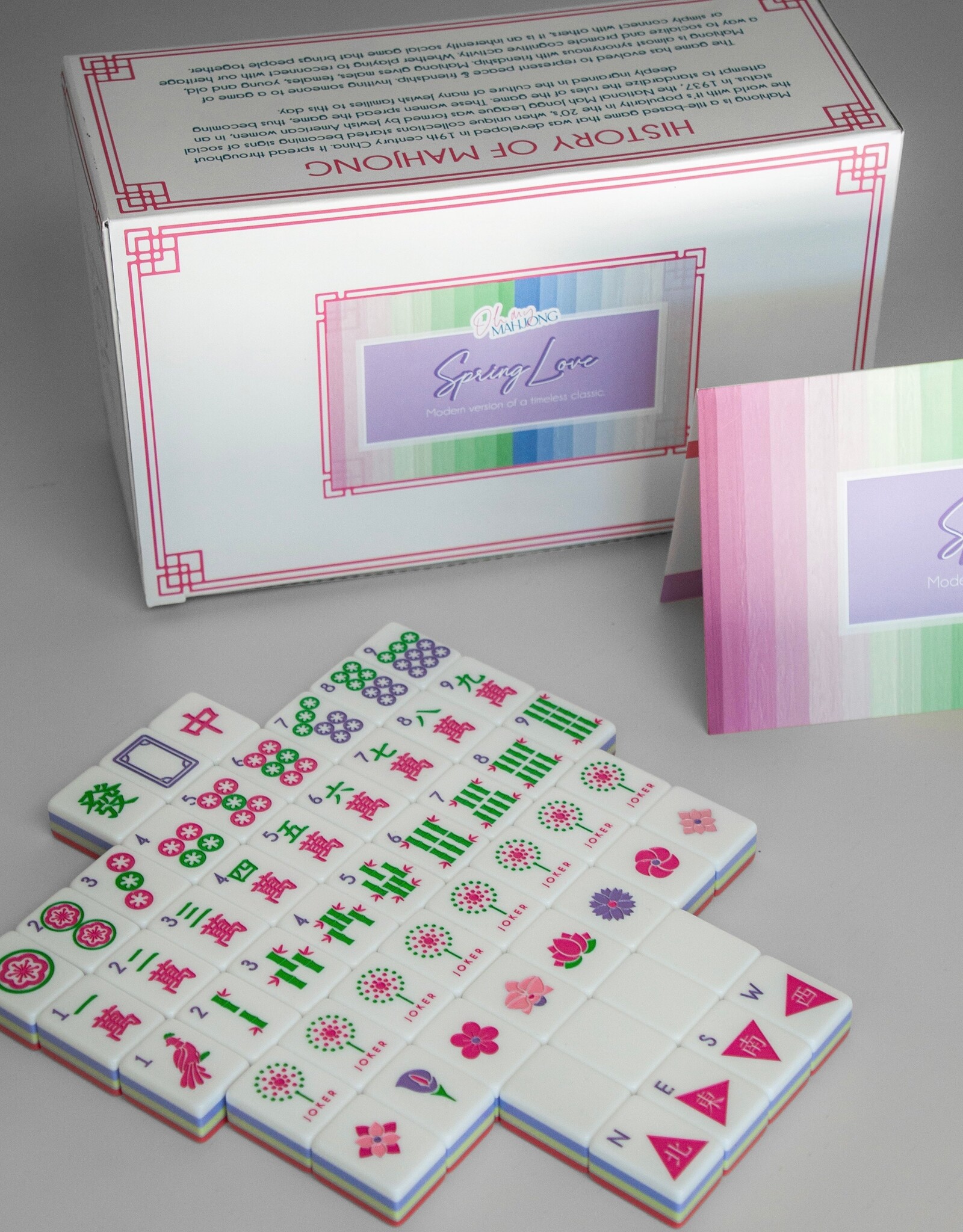 New Mahjong Set Complete in Vinyl Storage Case Comes With All 