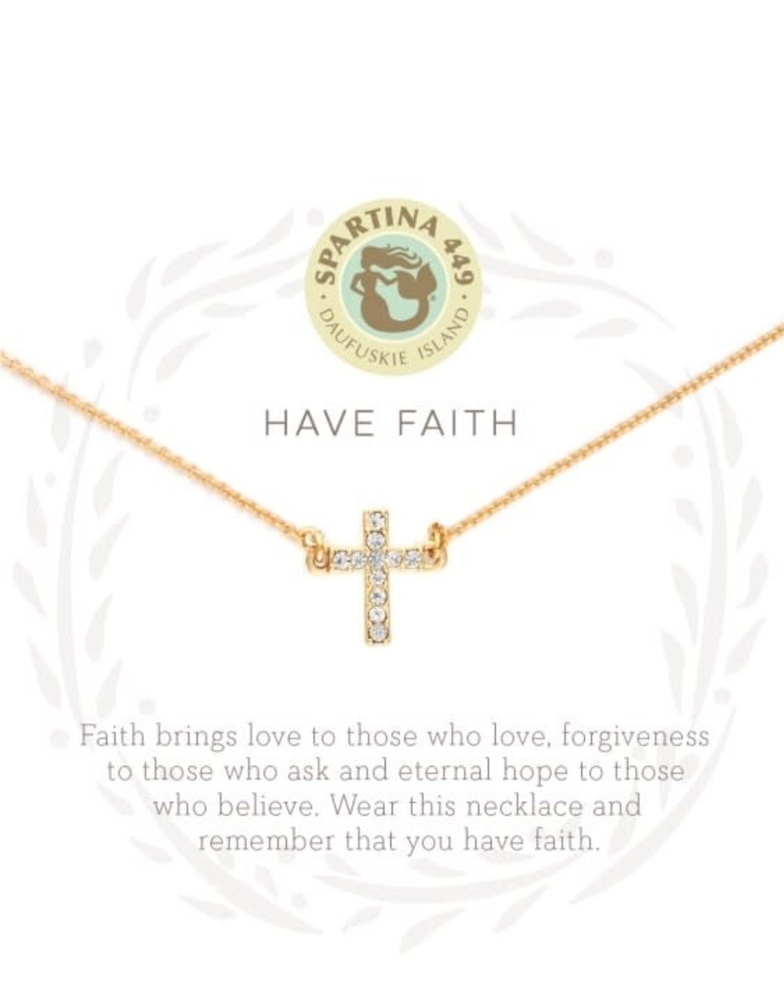 Spartina Spartina Sea La Vie Have Faith 18" Necklace Gold
