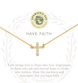 Spartina Spartina Sea La Vie Have Faith 18" Necklace Gold