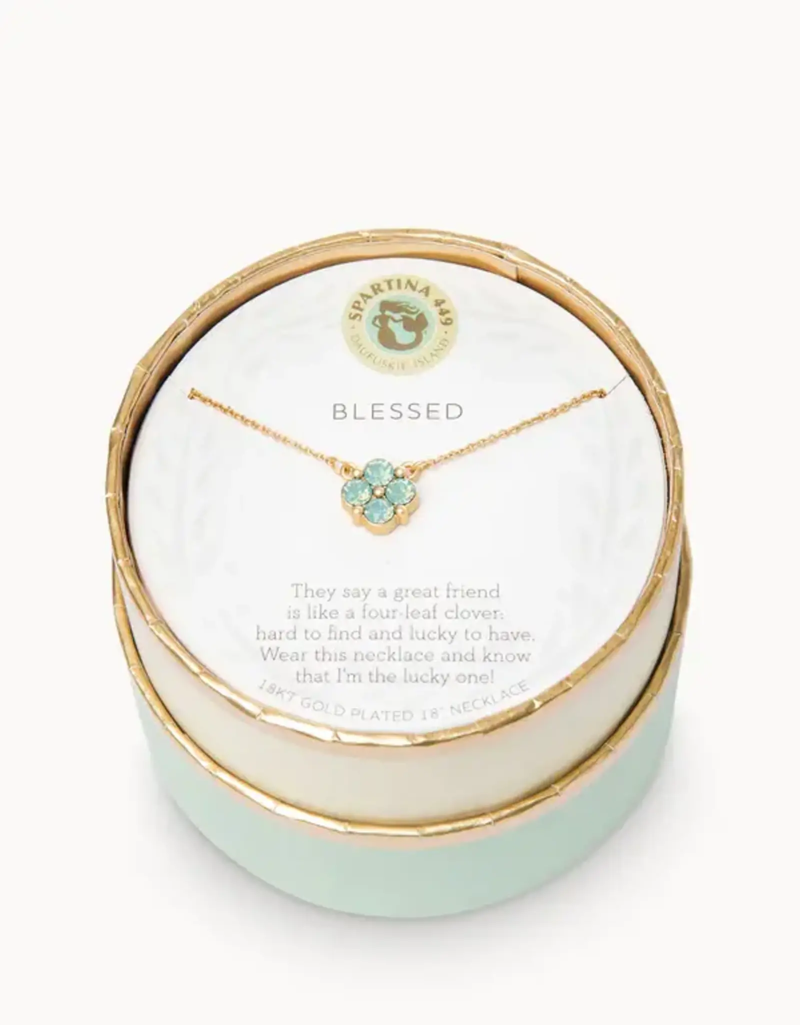 Spartina Spartina Sea La Vie Blessed/Sea Foam 18" Necklace Gold