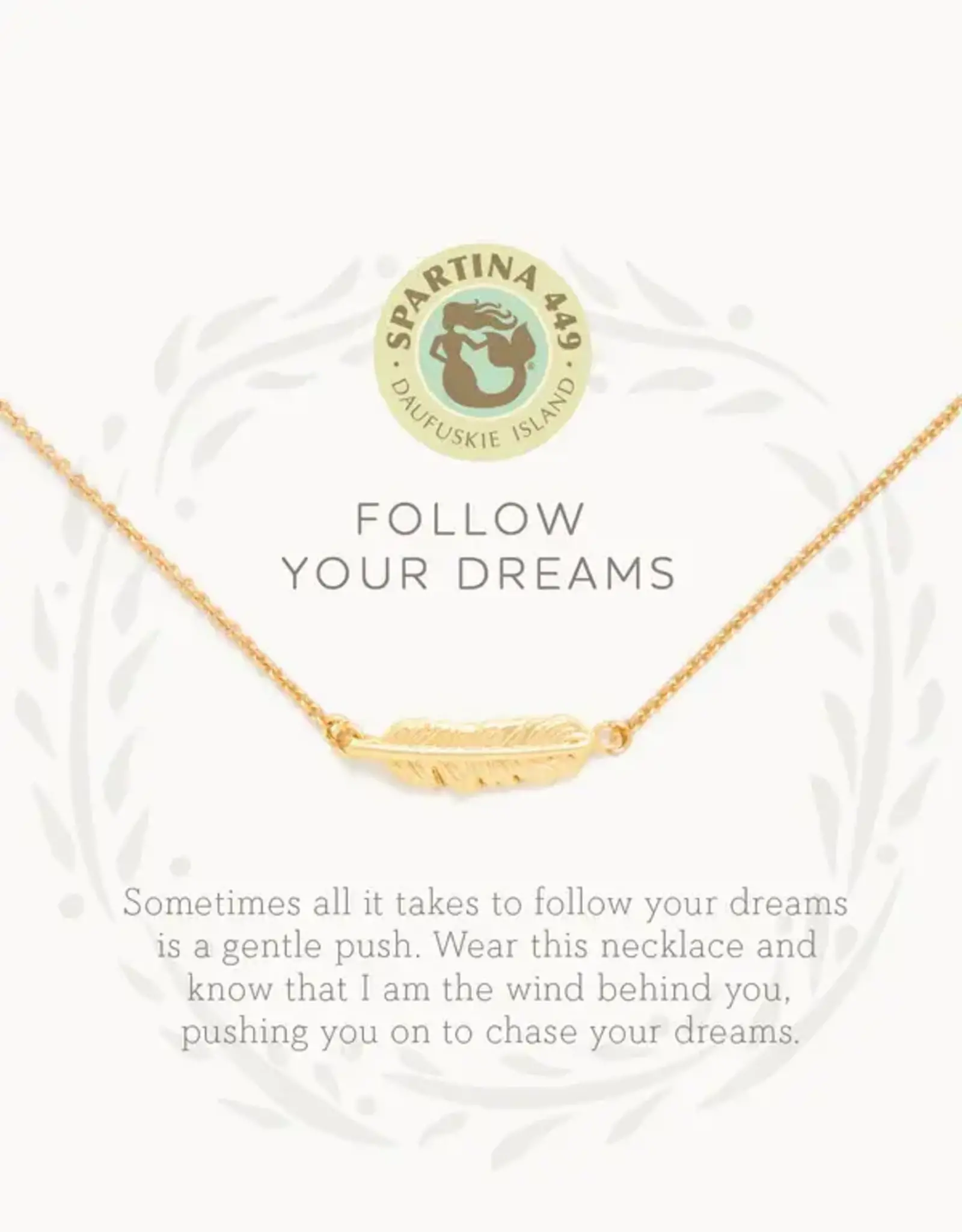 Spartina Spartina Sea La Vie Follow Your Dreams 18" Necklace Gold