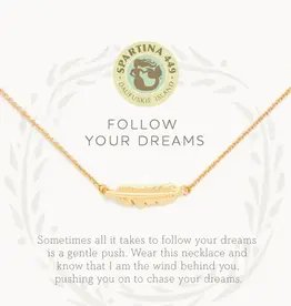 Spartina Spartina Sea La Vie Follow Your Dreams 18" Necklace Gold