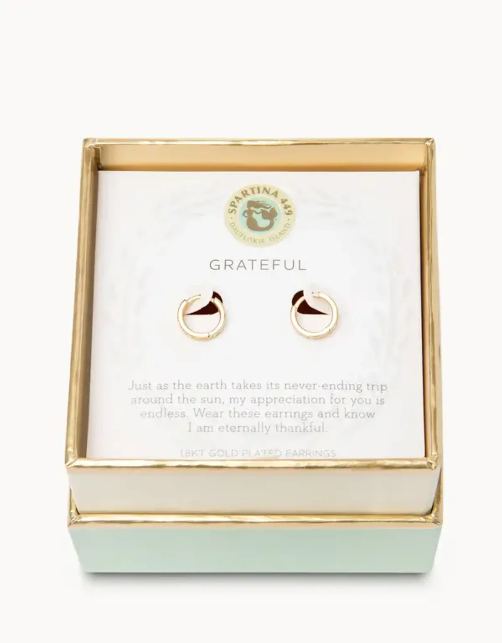 Spartina Spartina Sea La Vie Grateful Earrings Gold