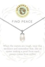 Spartina Spartina Sea La Vie Find Peace 18" Necklace Silver