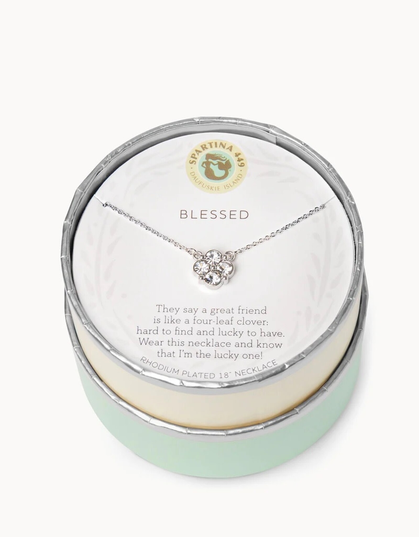 Spartina Spartina Sea La Vie Blessed 18" Necklace Silver