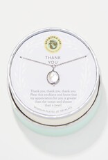 Spartina Spartina Sea La Vie Thank You 18" Necklace Silver